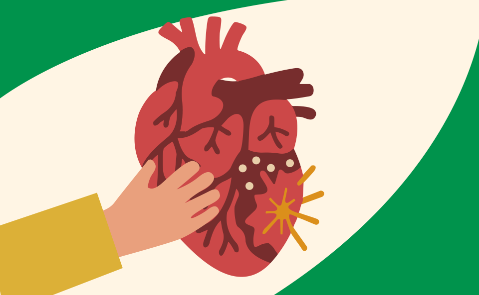 イメージ画像：心疾患と心臓周囲脂肪