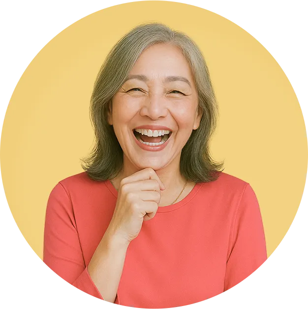 イメージ画像：女性が笑っている