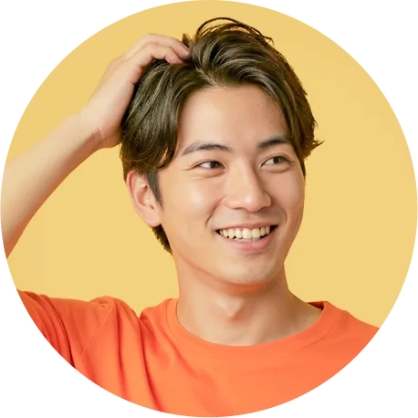 イメージ画像：男性が笑っている